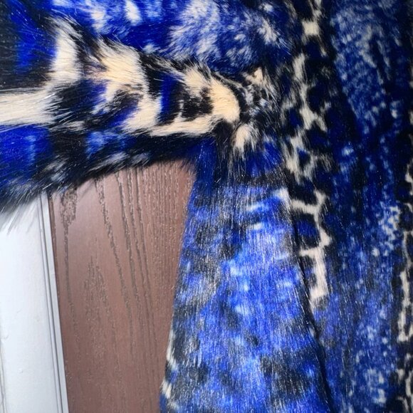 Guess Wild Kingdom Faux Fur Coat - Picture 3 of 4